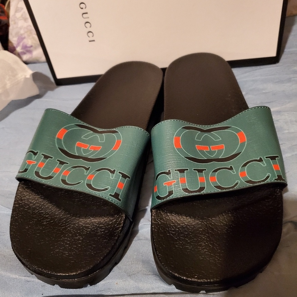 Men's Gucci outdoor slides